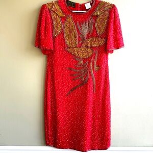 Vintage Eves Allure Indian Silk dress